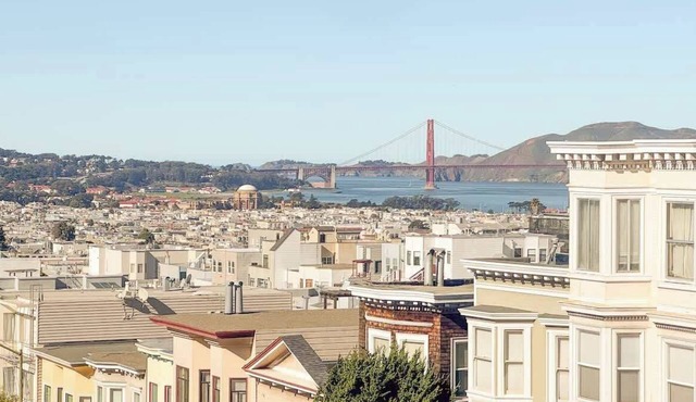 Enjoy a Golden Gate view in your 3BD Nob Hill home