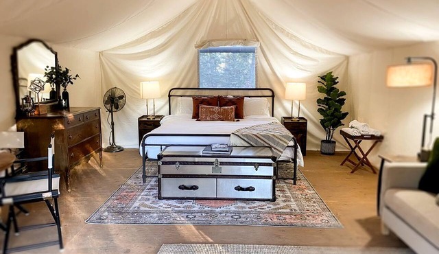 Fully-Equipped, Luxury, Bragg Creek Bell Tent in Alberta, Canada in Priddis