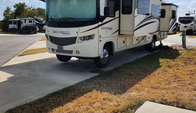 Immaculate 2016 Georgetown Motorhome located in 12thPark RV Resort for game day