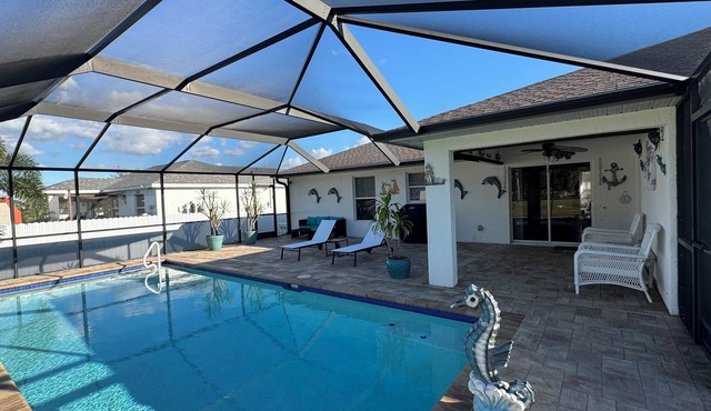 Modern 4BR Cape Coral Home w/Heated Pool - Sleeps 10