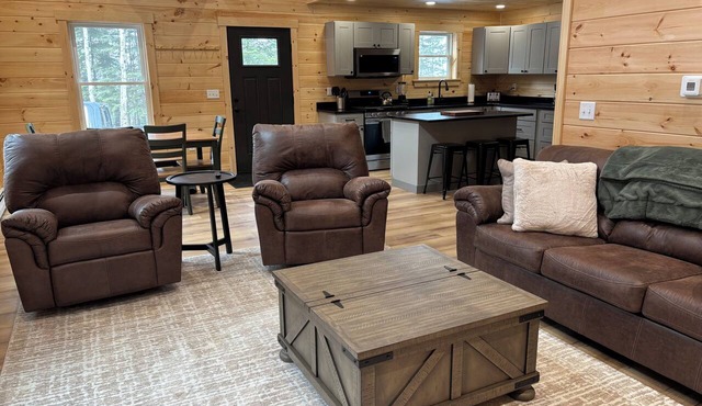 New Built! 2025 Cozy 3-bedroom chalet with water access to Rangeley Lake in Rangeley