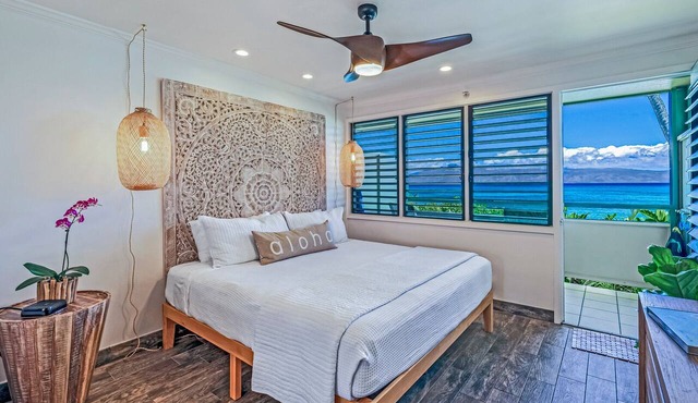 Oceanfront Beachfront Studio - The Napili Bay 103 -Fall asleep to the waves