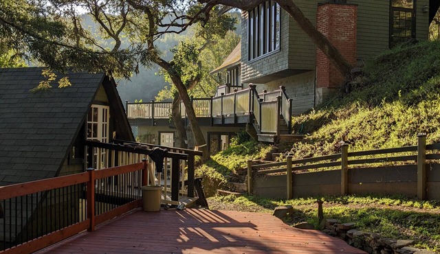 Private home+ hot tub forest hill views
