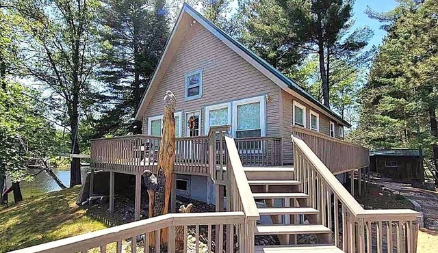 Secluded Lakefront Peninsula with Panoramic Views on Lake Ogemaw!