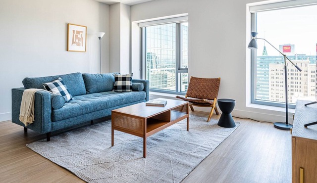 Stunning Oakland 2BR w/ AC, W/D, Sky Deck, next to BART, by Blueground