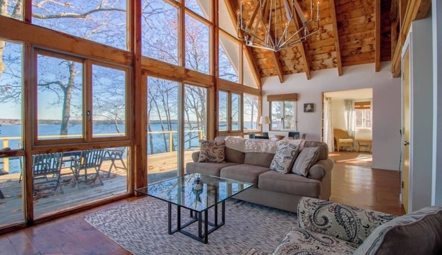 The Eagle's Nest- Remodeled Waterfront Home with Wraparound Deck, Water Views, & Beach Access