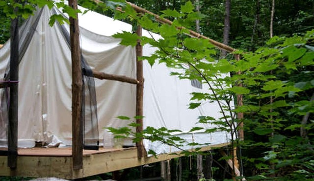 Treehouse-Style Tent Rental in the White Mountain National Forest of New Hampshire