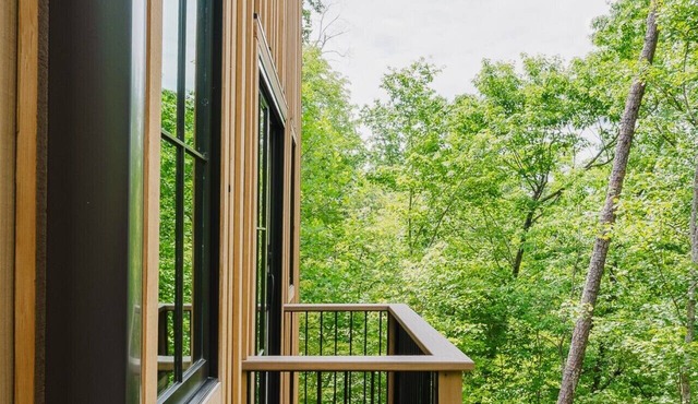 Upscale Newly Constructed Trailside Cabin Near Asheville