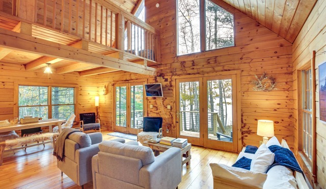 Waterfront Dresden Cabin with Deck + Fire Pit!