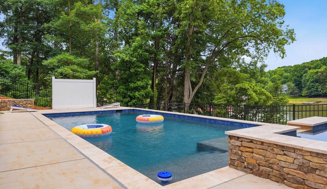 Waterfront Home + Pool + Spa | Dock + Game Room Near Hiking | Poolside Paradise
