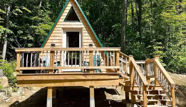 White Mountains Forest A-Frame | Stars + Firepit