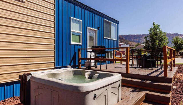 Zion Tiny Home Hot Tub Gooseberry Mesa Trails