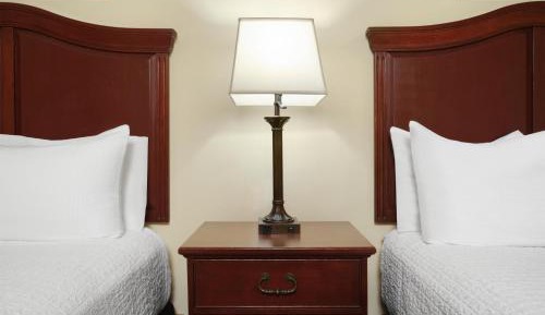 Double Room with Two Double Beds and Roll-In Shower - Disability Access/Non-Smoking